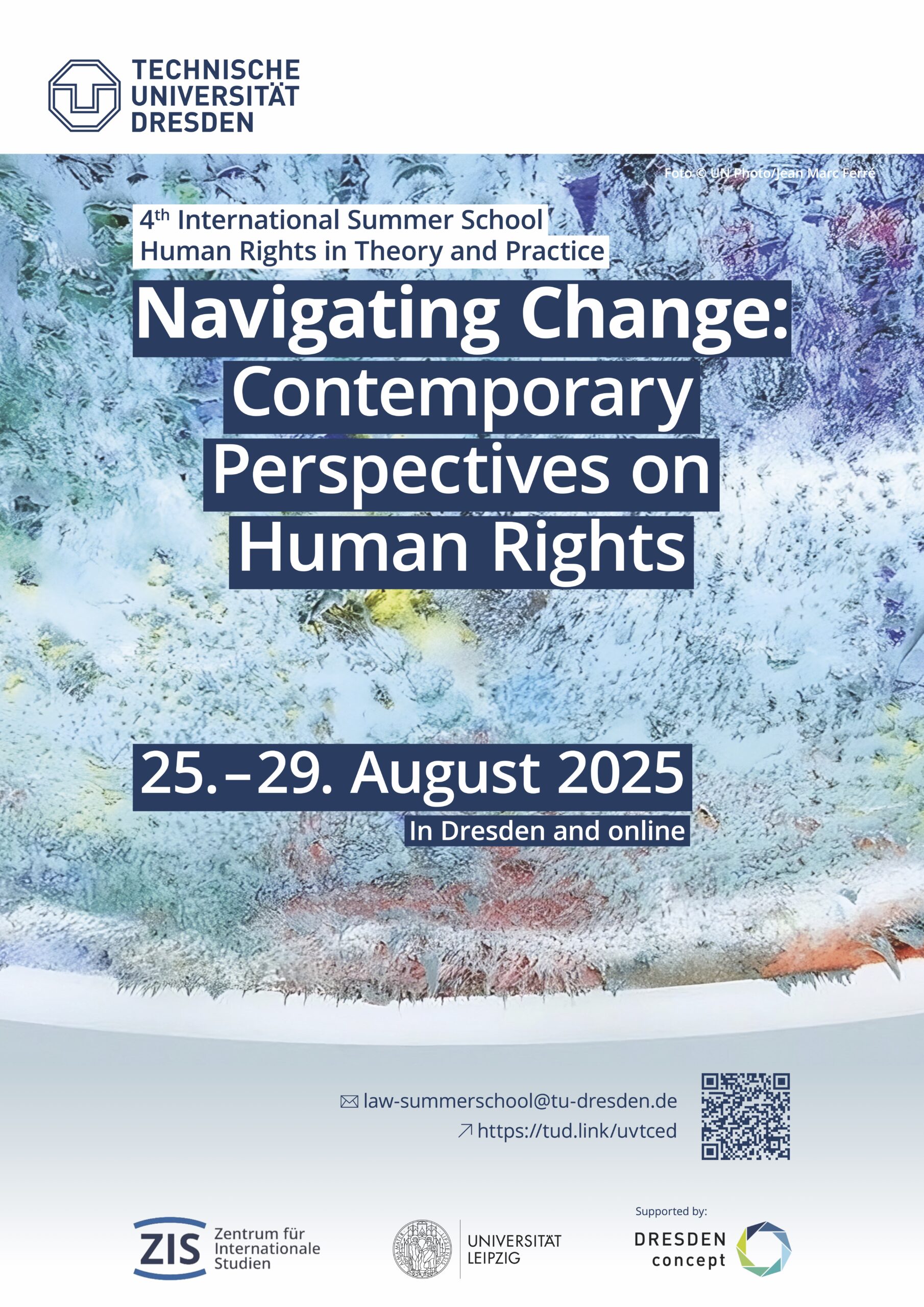 Poster for a law summer school at the TU Dresden